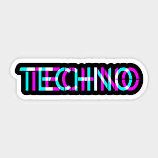 Techno 3 D look Sticker